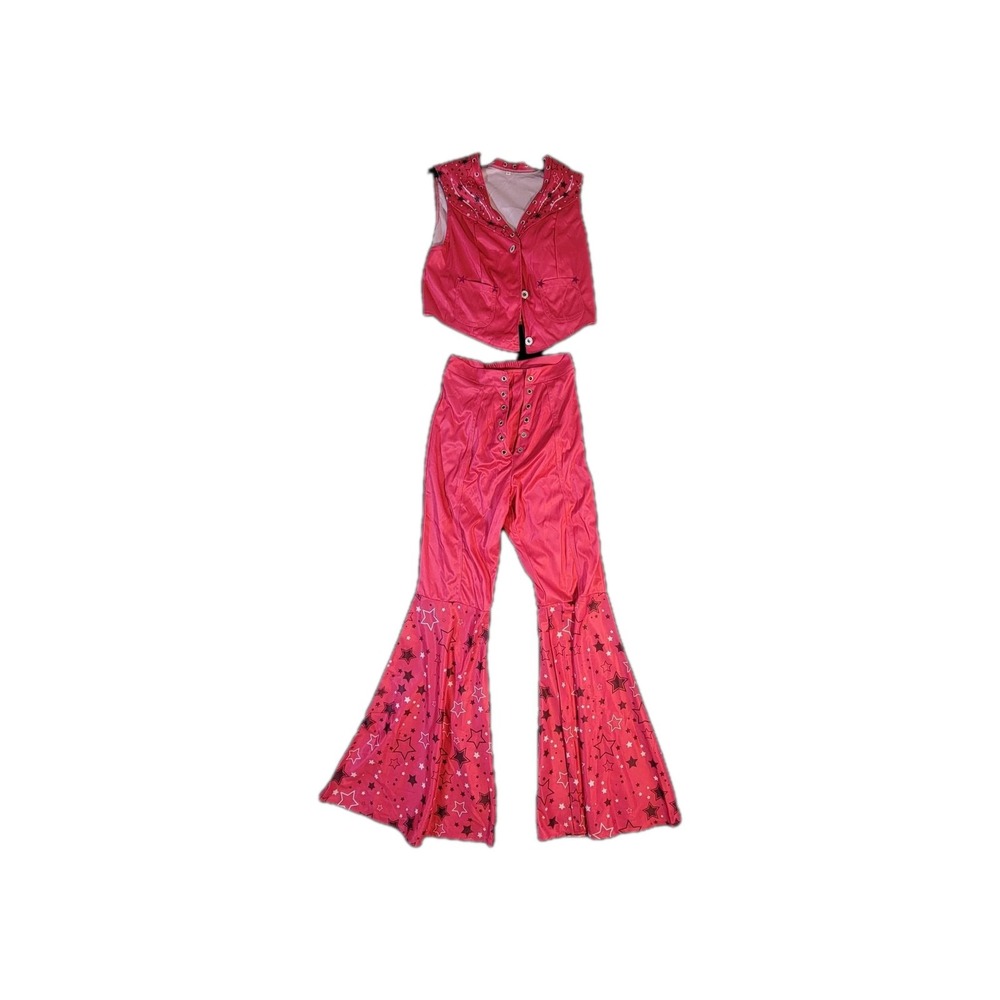 Barbie Cosplay Halloween Costume Size S Women Margot Robbie‎ Pink Top Pants